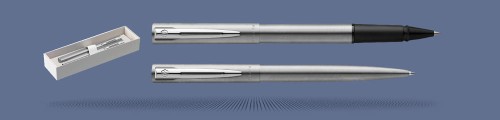 Zestaw Pióro kulkowe + Długopis Waterman Graduate Chrom + Box Standard