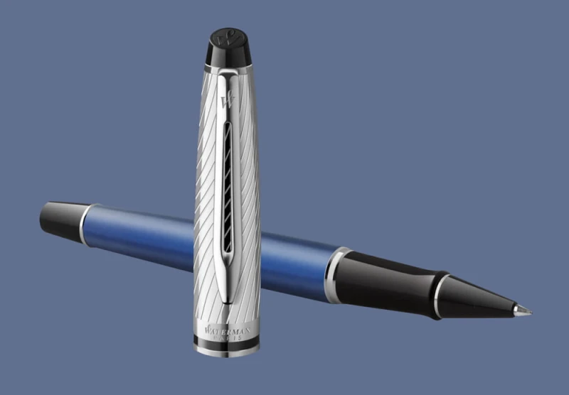 Pióro kulkowe Waterman Expert Deluxe Metalic Niebieski CT - 2187682
