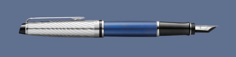 Pióro wieczne Waterman Expert Deluxe Metalic Niebieski CT - 2187650 | Stalówka F