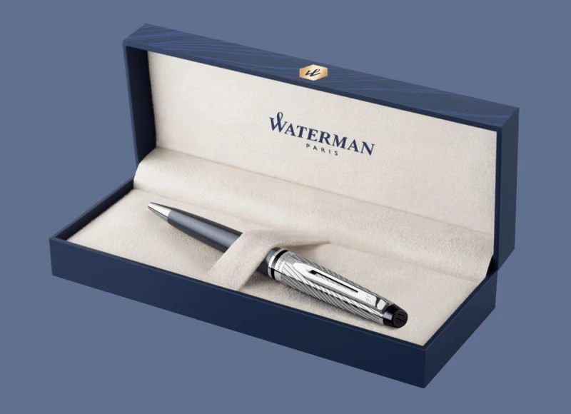 Długopis Waterman Expert Deluxe Metalic Grafitowy CT - 2187691 + BOX Premium