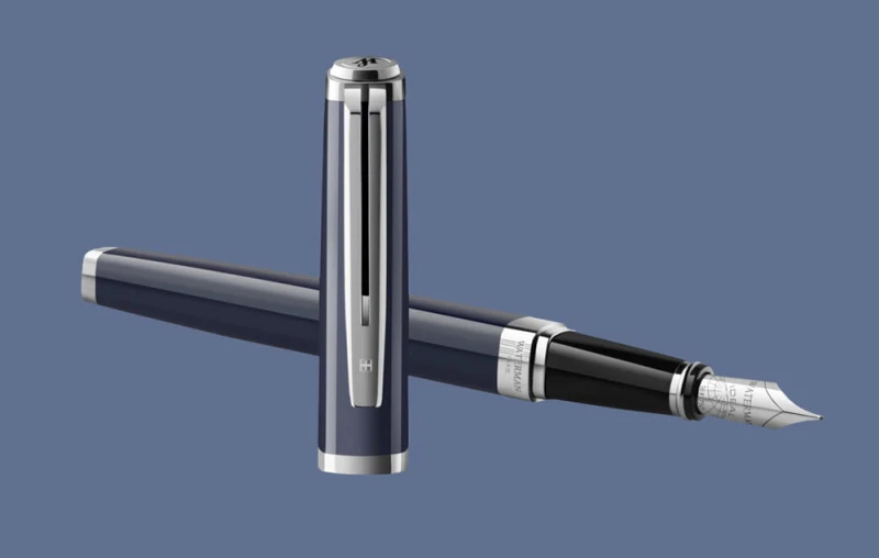 Pióro wieczne Waterman Exception Slim Blue Core ST - 2214314 | Stalówka F/18K