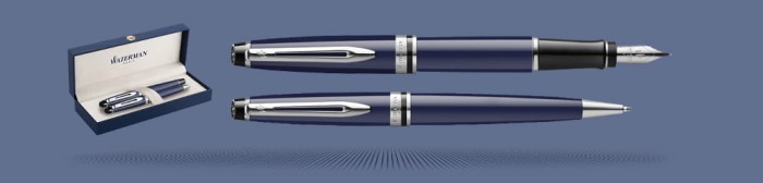 Zestaw Piśmienny Waterman Pióro wieczne + Długopis Waterman Expert Blue Core CT | Stalówka M