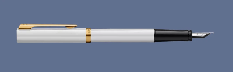 Pióro wieczne Waterman Impression Biały GT | Stalówka F - 2225469