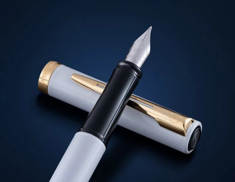Pióro wieczne Waterman Impression Biały GT | Stalówka F - 2225469