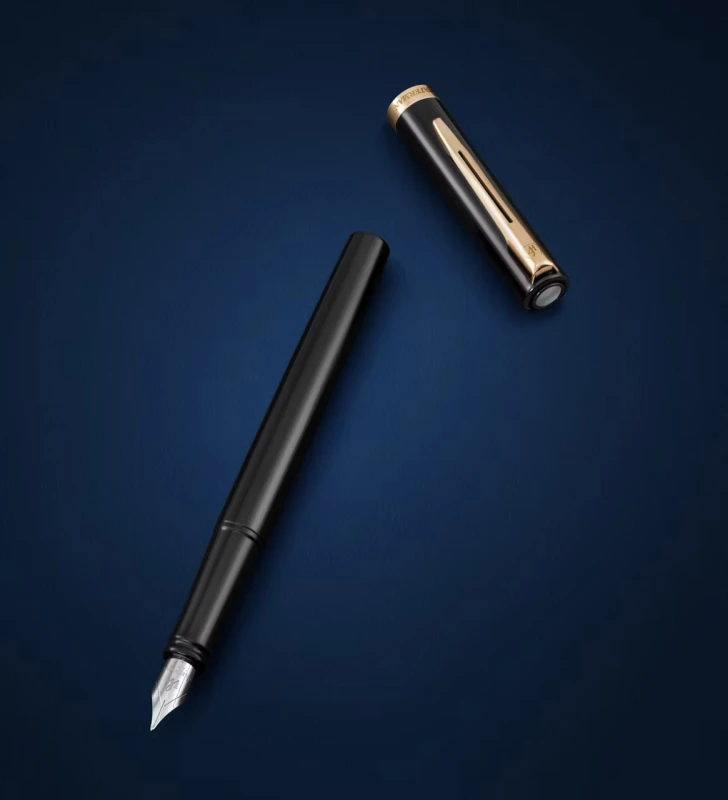 Pióro wieczne Waterman Impression Czarny GT | Stalówka F - 2225499