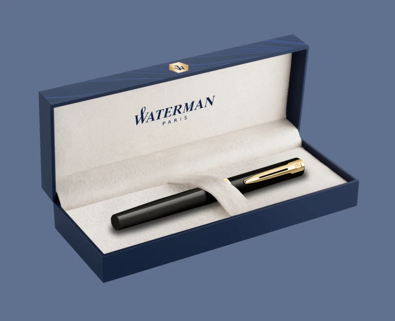 Pióro wieczne Waterman Impression Czarny GT + Box Premium | Stalówka F - 2225499