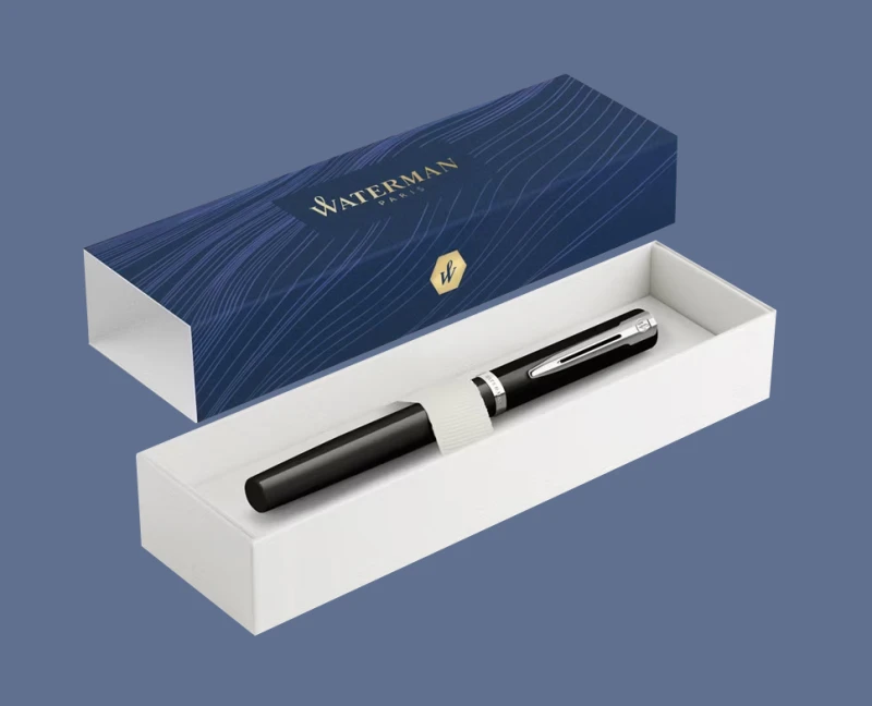 Pióro wieczne Waterman Impression Czarny CT + Box Standard | Stalówka F - 2225496