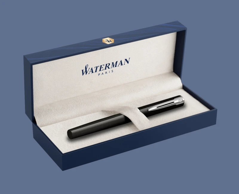 Pióro wieczne Waterman Impression Czarny CT + Box Premium | Stalówka F - 2225496