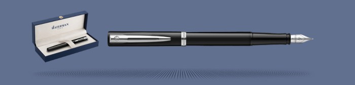 Pióro wieczne Waterman Impression Czarny CT + Box Premium | Stalówka F - 2225496