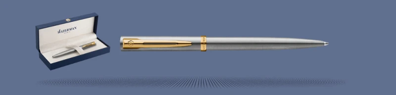Długopis Waterman Impression Stalowy GT + Box Premium - 2225495