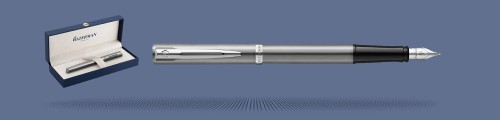 Pióro wieczne Waterman Impression Stalowy CT +  Box Premium | Stalówka F - 2225450