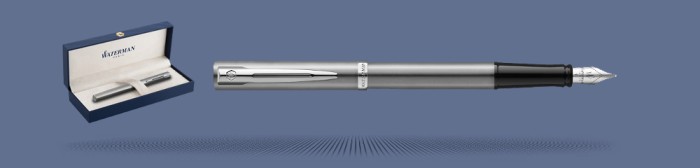 Pióro wieczne Waterman Impression Stalowy CT + Box Premium | Stalówka F - 2225450