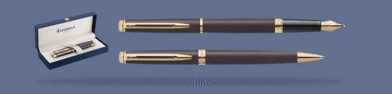 Zestaw Pióro wieczne + Długopis Waterman Hémisphère Lava GT | Stalówka F - 2217939_2217942