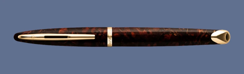 Pióro wieczne Waterman Carène Morski Bursztyn GT - S0700860 | Stalówka F/18K