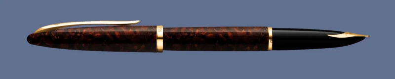 Pióro wieczne Waterman Carène Morski Bursztyn GT | Stalówka F/18K