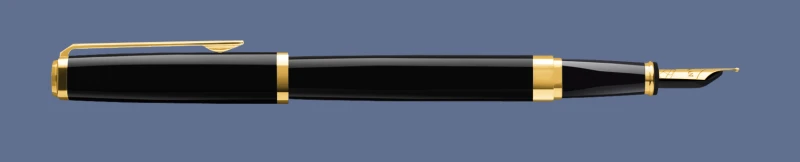 Pióro wieczne Waterman Exception Slim Laka Czarna GT - S0636930 | Stalówka F/18K