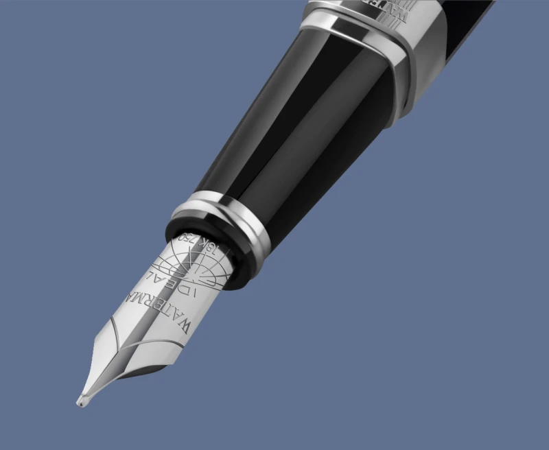 Pióro wieczne Waterman Exception Slim Laka Czarna ST - S0637010 | Stalówka F/18K