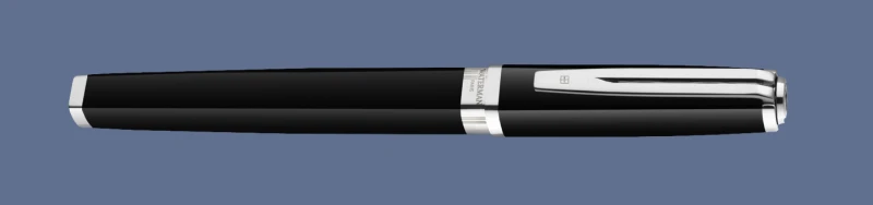 Pióro wieczne Waterman Exception Slim Laka Czarna ST - S0637010 | Stalówka F/18K