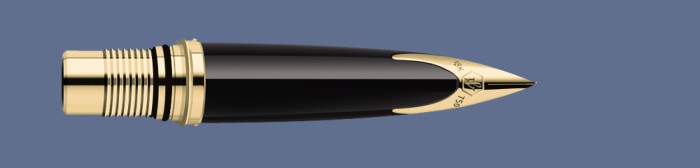 Część przednia do pióra wiecznego Waterman Carène - Black GT | Stalówka M - S0296930