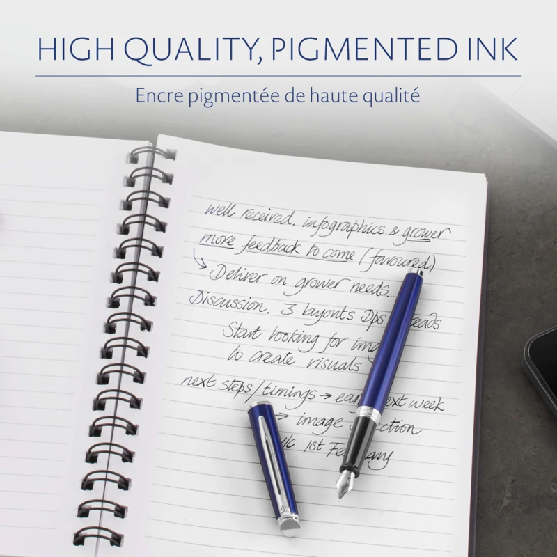 Naboje atramentowe Waterman Długie Czarne 8 szt. - S0110850