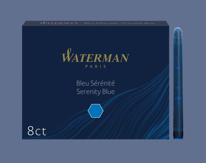 Naboje atramentowe Waterman Długie Niebieskie 8 szt. - S0110860