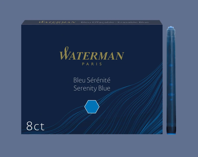 Naboje atramentowe Waterman Długie Niebieskie 8 szt. - S0110860